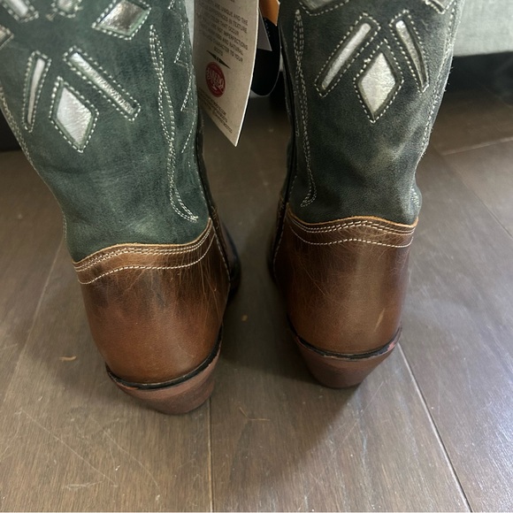 Laredo Passion Flower Western Cowgirl Boots Women’s Floral Embroidered Leather - Picture 13 of 16